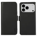 ABEEL For iPhone 18 Pro Max / 17 Pro Max Case Leather Phone Cover with RFID Blocking Wallet - Black