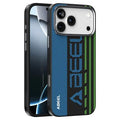 ABEEL For iPhone 18 Pro Max / 17 Pro Max Case Compatible with MagSafe Micro-Embossing 6D Printed PC TPU Aluminum Alloy Leather Phone Cover - Outstanding No. 1