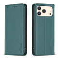 BINFEN COLOR For iPhone 18 Pro Max / 17 Pro Max Leather Case  BF18 Phone Stand Cover with Card Slots - Green