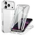 For iPhone 18 Pro Max / 17 Pro Max Case TPU Frame Clear Acrylic Back Phone Cover with PET Film
