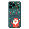 For iPhone 18 Pro Max / 17 Pro Max Case Christmas Gifts Pattern Printing Straight Edge TPU Phone Back Cover - Green