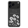 For iPhone 18 Pro Max / 17 Pro Max Case Sketch Flowers Pattern Printing Straight Edge TPU Phone Back Cover - Black