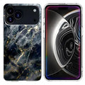 For iPhone 18 Pro Max / 17 Pro Max Case Marble Pattern Printing Soft TPU Phone Cover - Black