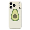 For iPhone 18 Pro Max / 17 Pro Max Case Cute Avocado Pattern Printing Straight Edge TPU Phone Back Cover - Beige