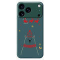 For iPhone 18 Pro Max / 17 Pro Max Case Bear Pattern Printing Straight Edge TPU Phone Back Cover - Green