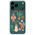 For iPhone 18 Pro Max / 17 Pro Max Case Fun Playing Pattern Printing Straight Edge TPU Phone Back Cover - Green