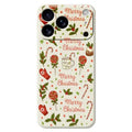 For iPhone 18 Pro Max / 17 Pro Max Case Christmas Candy Gloves Pattern Printing Straight Edge TPU Phone Back Cover - Beige