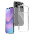 For iPhone 18 Pro Max / 17 Pro Max Case Anti-Scratch TPU + Acrylic Clear Back Phone Cover - Transparent