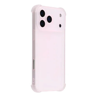 For iPhone 18 Pro Max / 17 Pro Max Case Skin Touch Matte TPU Phone Back Cover Precise Cutouts - Transparent Pink