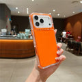For iPhone 18 Pro Max / 17 Pro Max Case 3-in-1 Drop-Proof PC + TPU Phone Cover - Orange