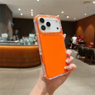 For iPhone 18 Pro Max / 17 Pro Max Case 3-in-1 Drop-Proof PC + TPU Phone Cover - Orange