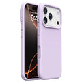 For iPhone 18 Pro Max / 17 Pro Max Case Soft Microfiber Lining Liquid Silicone + PC Phone Cover - Bean Purple