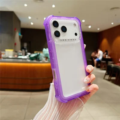 For iPhone 18 Pro Max / 17 Pro Max Case 3 in 1 TPU+PC Matte Phone Cover Shockproof Back Protector - Purple