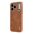 AZNS For iPhone 18 Pro Max / 17 Pro Max Case Electroplating Crocodile Texture PU + TPU Phone Cover - Brown