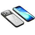 For iPhone 18 Pro Max / 17 Pro Max Case Compatible with MagSafe Precise Cutouts TPU + PC Clear Phone Back Cover - Transparent Black