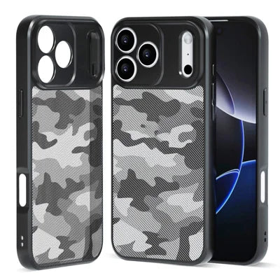 IBMRS For iPhone 18 Pro Max / 17 Pro Max Case Soft TPU Frame Hard PC Back Anti-Fall Phone Cover - Artistic Camouflage