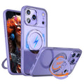 For iPhone 18 Pro Max / 17 Pro Max Case Compatible with MagSafe TPU + Acrylic Kickstand Phone Cover - Light Purple