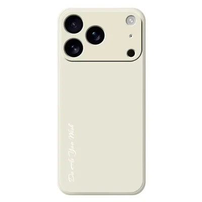 DO AS YOU WISH For iPhone 18 Pro Max / 17 Pro Max Case Straight Edge TPU Phone Back Cover Precise Cutouts - White