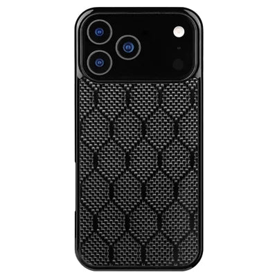 For iPhone 18 Pro Max / 17 Pro Max Case Aramid Fiber TPU Shockproof Phone Cover - Honeycomb Texture
