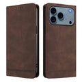RINACASIS RC23 For iPhone 18 Pro Max / 17 Pro Max Case RFID Blocking Wallet Stand PU Leather Phone Cover - Brown