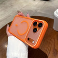 For iPhone 18 Pro Max / 17 Pro Max Case Compatible with MagSafe Large Viewing Window TPU + PC Shockproof Phone Cover - Orange