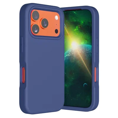 For iPhone 18 Pro Max / 17 Pro Max Case Shockproof EVA Phone Back Cover - Navy Blue