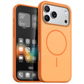 For iPhone 18 Pro Max / 17 Pro Max Magnetic Case Skin Touch PC + TPU Anti-Drop Phone Cover - Orange