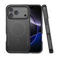 For iPhone 18 Pro Max / 17 Pro Max Magnetic Case PC + TPU Shockproof Matte Phone Cover - Black