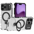 For iPhone 18 Pro Max / 17 Pro Max Magnetic Case with Kickstand PC + TPU Phone Cover Compatible with MagSafe - Transparent