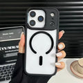 For iPhone 18 Pro Max / 17 Pro Max Magnetic Case TPU + PC Clear Protective Phone Cover Compatible with MagSafe - Black