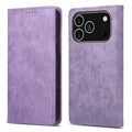 Bulk Purchasing For iPhone 18 Pro Max / 17 Pro Max Wallet Case RFID Blocking TPU PU Leather Phone Cover - Purple