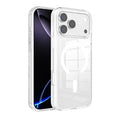 For iPhone 18 Pro Max / 17 Pro Max Clear Magnetic Case TPU PC Shockproof Phone Cover Compatible with MagSafe - Transparent