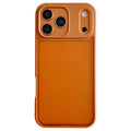 For iPhone 18 Pro Max / 17 Pro Max Case Anti Slip Skin Touch TPU Acrylic Shockproof Phone Cover - Orange
