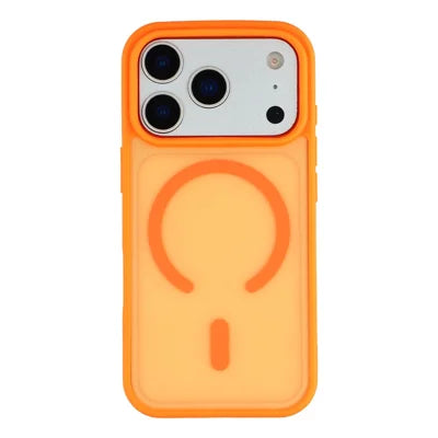 For iPhone 18 Pro Max / 17 Pro Max Magnetic Case 1.5mm Skin-feel PC TPU Shockproof Mobile Back Cover (Compatible with MagSafe) - Orange