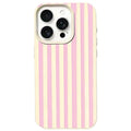 For iPhone 18 Pro Max / 17 Pro Max Case Vertical Stripe TPU Slim Protective Phone Cover - Yellow + Pink
