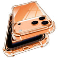 For iPhone 18 Pro Max / 17 Pro Max Case Military Grade Drop Protection Acrylic + TPU Phone Cover - Transparent