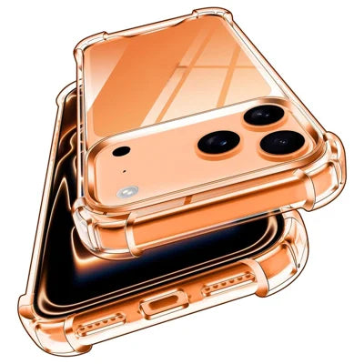 For iPhone 18 Pro Max / 17 Pro Max Case Military Grade Drop Protection Acrylic + TPU Phone Cover - Transparent