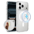 For iPhone 18 Pro Max / 17 Pro Max Magnetic Case TPU + Acrylic Phone Cover with Camera Control Button - Transparent