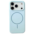 For iPhone 18 Pro Max / 17 Pro Max Magnetic Case Liquid Silicone Anti-Drop Phone Back Cover - Blue