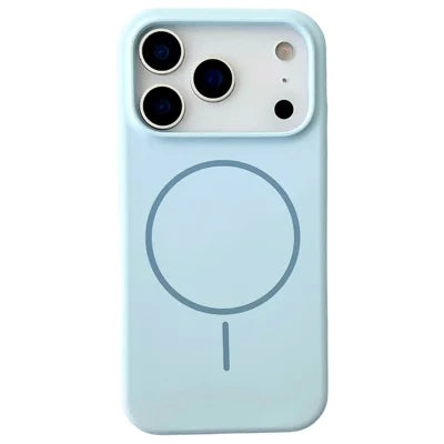 For iPhone 18 Pro Max / 17 Pro Max Magnetic Case Liquid Silicone Anti-Drop Phone Back Cover - Blue