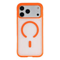 For iPhone 18 Pro Max / 17 Pro Max Magnetic Case PC + TPU Matte Translucent Phone Cover Compatible with MagSafe - Orange