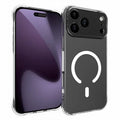 For iPhone 17 Pro Max  /  18 Pro Max Magnetic Case TPU Anti-drop Phone Back Cover - Transparent