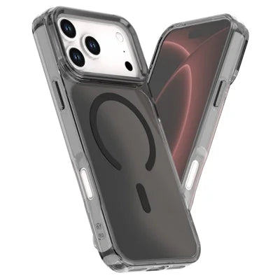For iPhone 18 Pro Max / 17 Pro Max Magnetic Case Color Changing TPU Phone Back Cover - Black