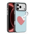 DUX DUCIS for iPhone 18 Pro Max / 17 Pro Max Case  Luvy Series PU Leather + PC Phone Case with Finger Ring / Strap - Sky Blue-Love