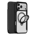 DUX DUCIS for iPhone 18 Pro Max / 17 Pro Max Leather Case  Skin X Pro Series Rotary Kickstand Cover Compatible with MagSafe - Black