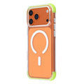 X-LEVEL for iPhone 18 Pro Max / 17 Pro Max Magnetic Case Glitter Crystal Clear PC Shockproof Phone Cover - Green