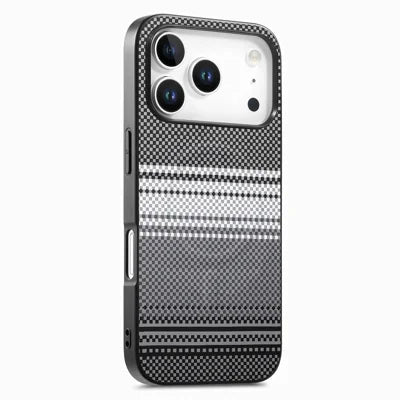 For iPhone 18 Pro Max / 17 Pro Max Magnetic Case PU Leather + PC + TPU Gradient Phone Cover - Black