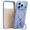 TORRAS Ostand Q3 Silicone Series for iPhone 18 Pro Max / 17 Pro Max Magnetic Case Kickstand Liquid Silicone + PC Phone Cover - Blue