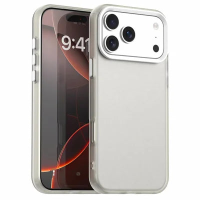 For iPhone 18 Pro Max / 17 Pro Max Case PC + TPU + PET Matte Anti-Drop Phone Back Cover - White