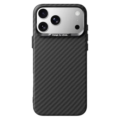 ABEEl for iPhone 18 Pro Max  /  17 Pro Max Magnetic Case PC + TPU Ultra Thin Minimalist Phone Cover - Carbon Fiber Texture